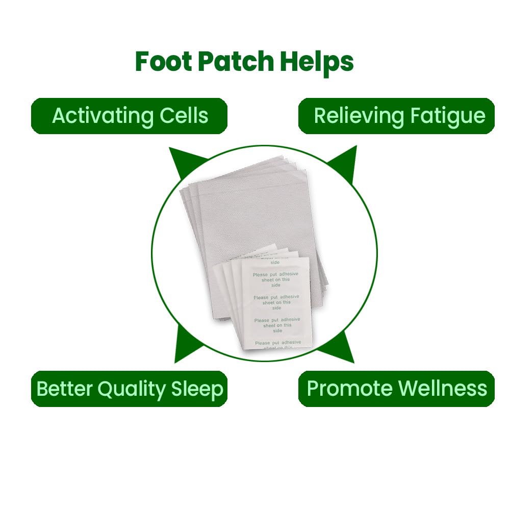 Detox Foot Patches (Pack of 20) | Deep Cleansing Foot Patch | Stress Relief & Better Sleep