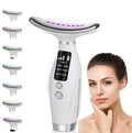 LED Neck & Face Beauty Massager – Skin Tightening Anti-Wrinkle Device | Jawline Lifting & Double Chin Remover