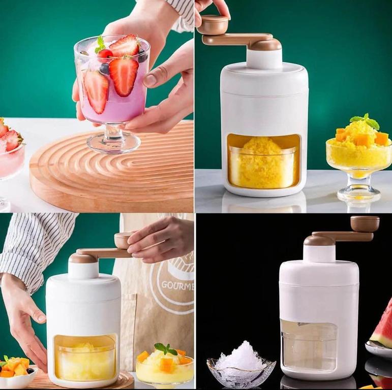 Gola Maker Machine – Manual Ice Crusher | Easy Ice Shaver for Home