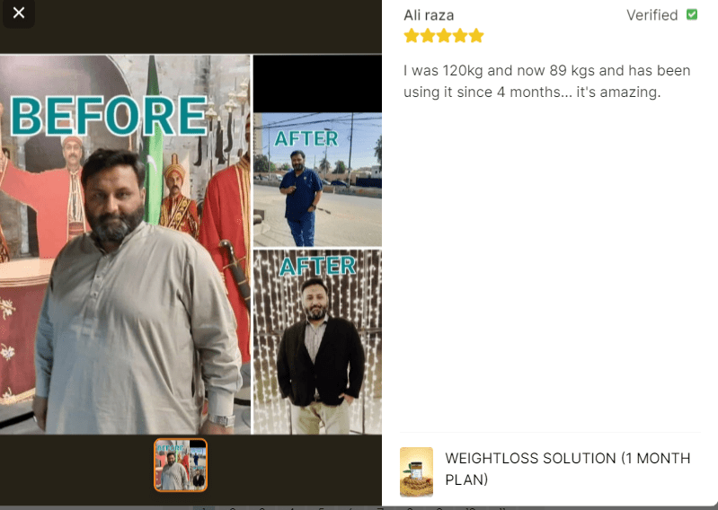 Weightloss Solution (2 Months Plan) Buy 1 Get 1 Free
